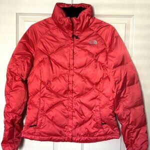 The North Face Women’s Small Red Goose Down Puffer Jacket Insulated Winter Coat